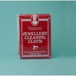 Jewellery cleaning cloth contains jewellers rouge
