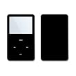 Solid Black Design Skin Decal Sticker for Apple iPod video 30GB/ 60GB/ 80GB Player