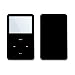 Solid Black Design Skin Decal Sticker for Apple iPod video 30GB/ 60GB/ 80GB Player