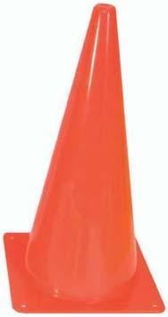Set of 4 15 Poly Cone Orange