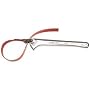 Klein S-6H Grip-It 6-Inch Strap Wrench with 1-1/2-to-5-Inch Capacity, Silver/Red