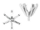1.0 carat 6 Prong Low Setting with Peg