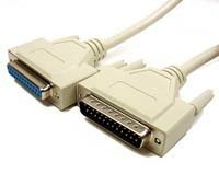 25 feet extension serial cable-Cables Unlimited PCM-1600-10 DB25 RS232 Serial Extension Cable (10 feet) Images