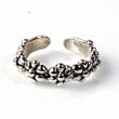 Sterling Silver Fashion Toe Ring - Flowers - 5.5mm Band Width