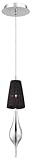 Eurofase 22825-025 Aqua 1-Light Small Pendant Lighting, Black by Eurofase