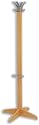 Acorn Laser Hat and Coat Stand with Umbrella Ring and Grey Hooks H1550mm Oak Ref 355151