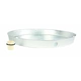 Camco 20856 28'ID x 2' Aluminum Drain Pan with CPVC Fitting