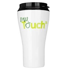 Buy 16oz Acrylic Commuter Travel Mug Tumbler (White) with MyTouch Logo