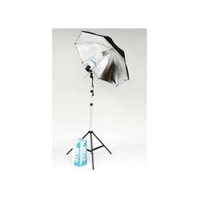 JTL 91851 One-Light Fluorescent Portrait Kit I with 85W CFL, 6.5' Light Stand, Light/Umbrella Holder and 36 inch Silver Umbrella