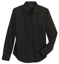 Lands END INC 313192-3x Womens 3 Extra Large Black Shirt
