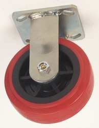 Industrial Grade 1ULK3 Rigid Caster, 5 In, 750 Lb, Polyurethane