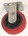 Industrial Grade 1ULK6 Rigid Caster, 6 In, 900 Lb, Polyurethane