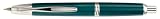 Namiki Vanishing Point Rhodium Trim Green Ink Pen-Fine