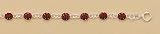 Enameled Lady Bug/Ladybug Sterling Silver Bracelet, 5.5 in long, Child-Size