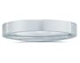 4 mm Plain Flat Comfort-Fit Men's Wedding Band in 14k White Gold