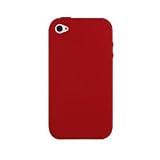 Apple iPhone 4 4G Silicone Skin Case (Red) Apple iPhone 4 4G Silicone Skin Case (Red)
