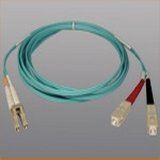 Tripp Lite N806-10M 10Gb Multimode Duplex 50/125 LSZH Aqua Fiber Patch Cable SC/SC - 10M (33ft)