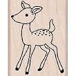 Young Deer Wood Mounted Stamp (Hero Arts)