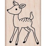 Young Deer Wood Mounted Stamp (Hero Arts)