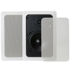 HiFi Works 30001 HFW5 5.25-Inch In-Wall Speakers, White (Pair)