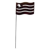 VWI RGS-72-B Flag Rusted Garden Stake SM Powder Metal Coated