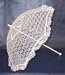 Apparel : Beautiful Adult Size Floral Lace Parasol in White or Pink
