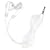 White Stereo Headphones / Earphones