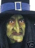 Witch Nose and Chin Set with Warts Makeup Prosthetic Halloween Costume Accessory