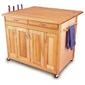 Butcher Block Kitchen Islands - Catskill Craftsmen 64238 Super Plus Butcher Block Island -... by Catskill Craftsmen