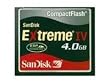 SanDisk CF CompactFlash 4GB EXTREME IV Highspeed Speicherkarte (Retailverpackung)