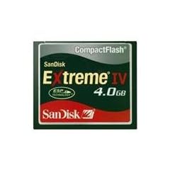 SanDisk CF CompactFlash 4GB EXTREME IV Highspeed Speicherkarte (Retailverpackung)