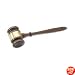 Engravable brass band gavel ,walnut, 10 1/2