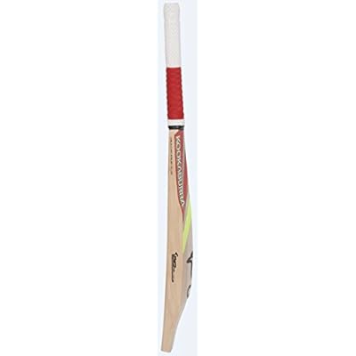 Kookaburra Menace 300 English Willow Bat, Short Handle (Yellow/Red)