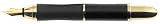 Sensa Meridian Noir & Gold Medium Point Fountain Pen - N13308