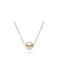AA+ Quality, 9-10mm, Cherish Collection Golden South Sea Baroque Pearl Pendant/Necklace