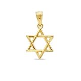 3D Star of David Charm in 14K Gold 14K RELIGIOUS CHARMS