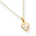 14k Open Heart Cultured Pearl Pendant Child Chain - 15 Inch