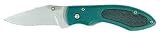Green Folding Knife With Rubber Inlay 4.5