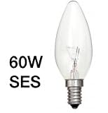 10x 60W Clear Candle Ball Bulb (SES Base) 240V - FREE POSTAGE + PACKAGING