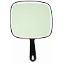Luxor Salon Mirrors - Hand Held Paddle Mirror / 9" X 12.5" / White (1805W)
