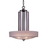 Minka Lavery 1887-357 Iron Oxide Lyric Contemporary / Modern Five Light Bowl Pendant from the Lyric Collection