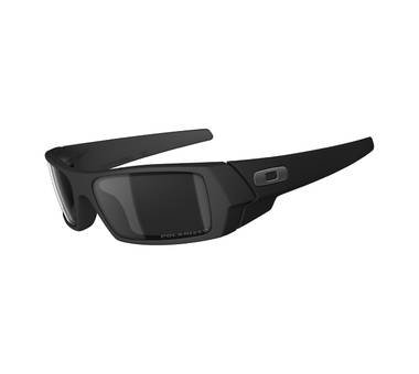 Oakley Gascan Sunglasses 12-856 Matte Black Frame With Black Iridium Polarized Lens