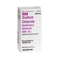 Sodium Chloride 5 percentage Ophthalmic Ointment 0 .12 oz , 3. 5 gm, Compare to Muro 128