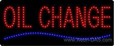 Buy Oil Change Outdoor LED Sign 13 x 32 by Paradice Neon Signs now!