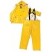 ONGUARD 76515 3-Piece PVC on Polyester Sitex Suit with Detachable Hood, Yellow, Size 3XL