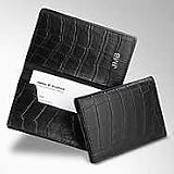 Executive Business Card Holder - Black Croc