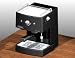 Briel ES39EFC-TB Versatile Tre Electronic Thermo Block Espresso Machine with Auto Espresso Flow, Black