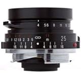 Voigtlander Color-Skopar 25mm f/4.0 Pancake Lens with Leica M Mount - Black ....