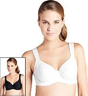 2 Pack High Impact Eco Underwired Sports A-G Bras