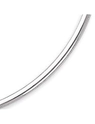 Sterling Silver 18 Inch Hollow Polished Neck Collar Necklace - 18 Inch